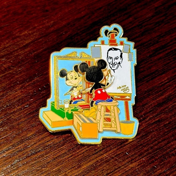 RARE Disney Mickey and Walt Trading Pin - Picture 1 of 2